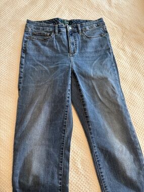 Ralph Lauren Straight-Leg Mid Blue Jeans